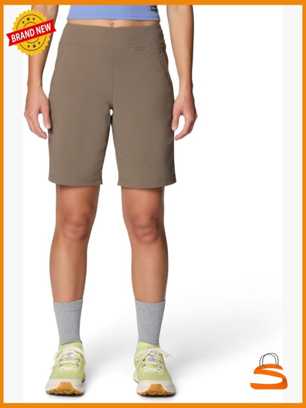 Plus Size Bermuda Shorts - UPF 50 Water Resistant Active Shorts